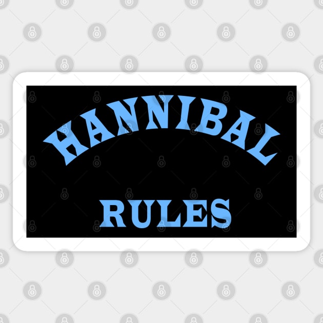 Hannibal Rules Sticker by Lyvershop